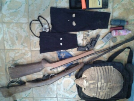 Armas são apreendidas em ação conjunta das policias Civil e Militar