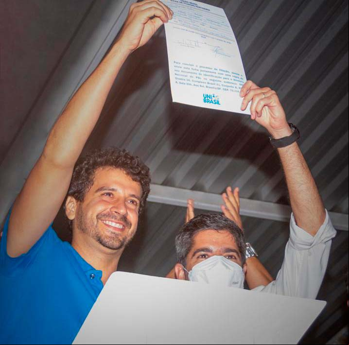 Acm Neto é abonador da ficha de filiação de Manuel Rocha, que é pré-candidato a Deputado Estadual pelo União Brasil, em Santa Maria da Vitória