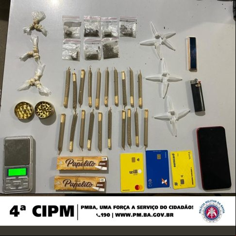 Acusado de tráfico de drogas é preso durante ação da PM em Rio do Pires