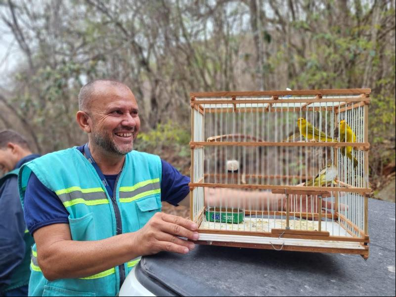Brumado: RHI Magnesita celebra a libertação de 47 pássaros na Serra das Éguas