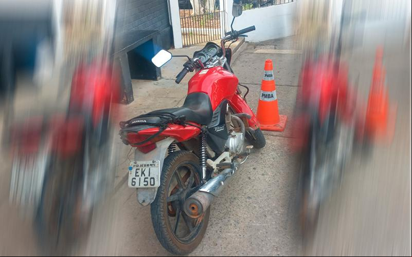 Moto Furtada em São Paulo é apreendida pela polícia na entrada de Arrecife em Brumado 