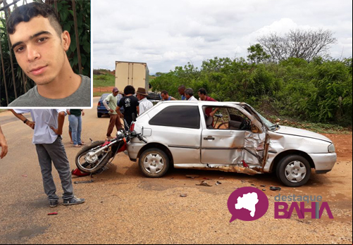 Colisão entre carro e moto deixa uma vítima fatal em Caculé